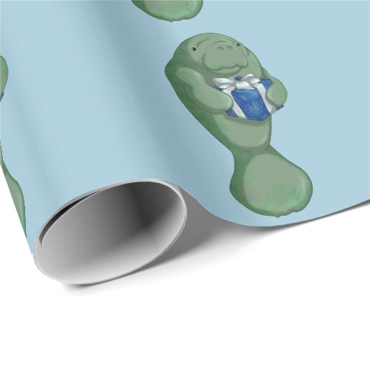 Weihnachtsmanatis Geschenkpapier (Rolleneckpunkt)