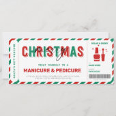 Weihnachtsmaniküre Pediküre Gutschein Mani Pedi (Vorderseite)