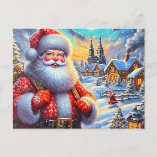 Weihnachtsmann 02 postkarte (Vorderseite)