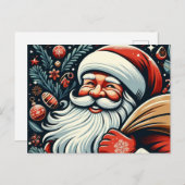Weihnachtsmann 10 postkarte (Vorne/Hinten)