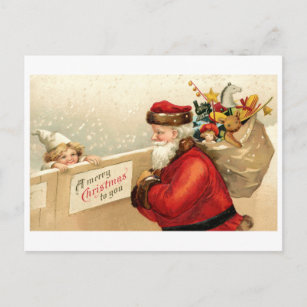 Vintage Weihnachtsbilder Postkarten Zazzle De