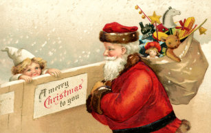 Vintage Weihnachtsbilder Postkarten Zazzle De