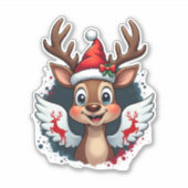 Weihnachtsmann (1) aufkleber (Vorderseite)