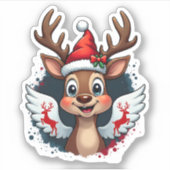 Weihnachtsmann (1) aufkleber (Vorderseite)