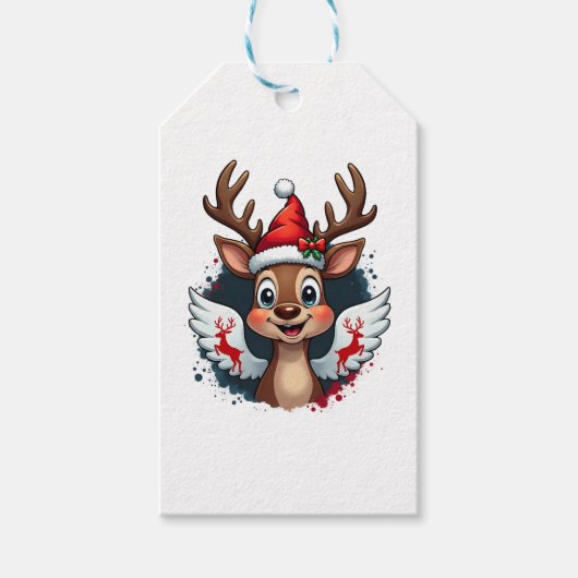 Weihnachtsmann (1) geschenkanhänger (Vorderseite)