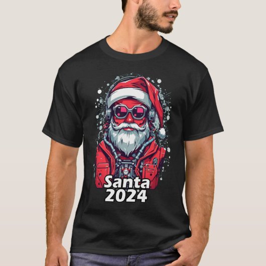 Weihnachtsmann 2024 Neujahrsfest T - Shirt (Vorderseite)