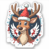 Weihnachtsmann (2) aufkleber (Vorderseite)