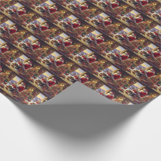 Weihnachtsmann 2 geschenkpapier (Ecke)