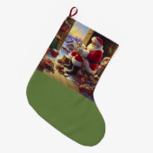 Weihnachtsmann 2 großer weihnachtsstrumpf (Vorderansicht (hängend))