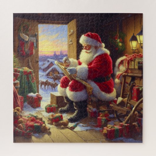 Weihnachtsmann 2 puzzle (Vertikal)