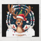 Weihnachtsmann (2) schaumweinetikett (Einzelnes Label)