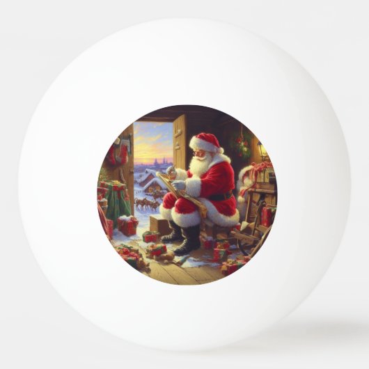 Weihnachtsmann 2 tischtennisball (Vorderseite)