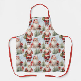 Weihnachtsmann 3 - Aquarell Schürze