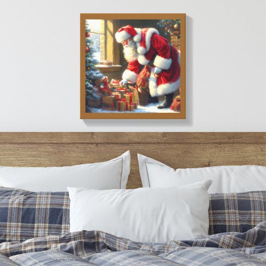 Weihnachtsmann 3 leinwanddruck (Insitu (Schlafzimmer))