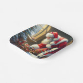 Weihnachtsmann 3 pappteller (Gewinkelt)