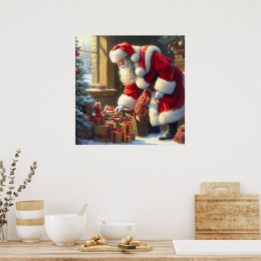 Weihnachtsmann 3 poster (Küche)