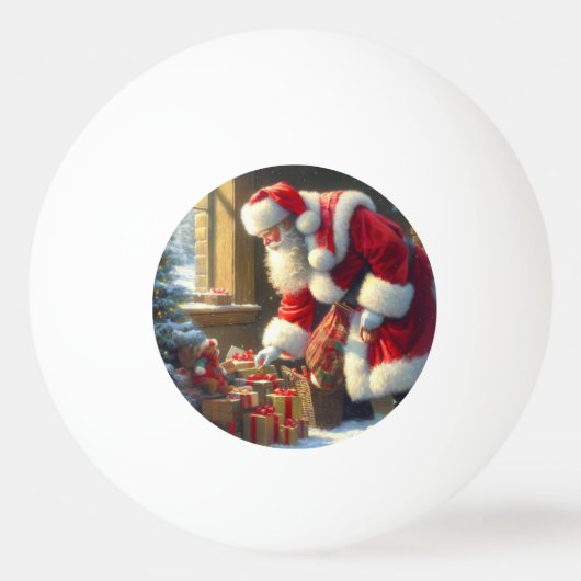 Weihnachtsmann 3 tischtennisball (Vorderseite)