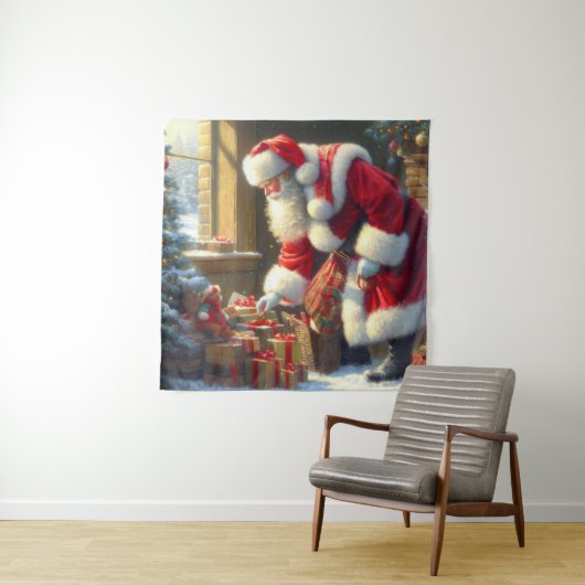 Weihnachtsmann 3 wandteppich (Beispiel)