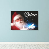 Weihnachtsmann #3 Weihnachtskunst Leinwanddruck (Insitu (Holzboden))