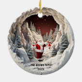 Weihnachtsmann 3D Weihnachtsschmuck (Hinten)