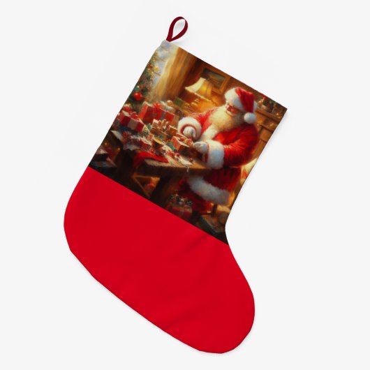 Weihnachtsmann 4 großer weihnachtsstrumpf (Vorderansicht (hängend))