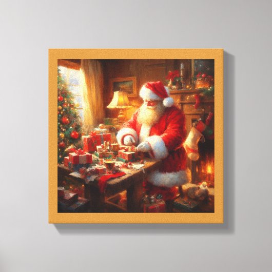 Weihnachtsmann 4 leinwanddruck (Vorderseite)