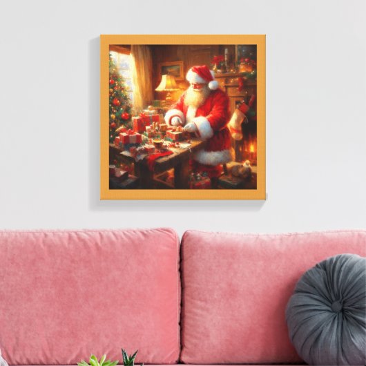 Weihnachtsmann 4 leinwanddruck (Insitu (Wohnzimmer))
