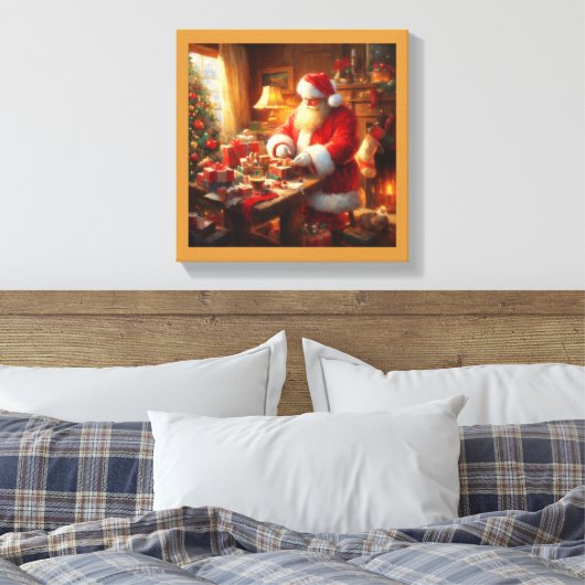 Weihnachtsmann 4 leinwanddruck (Insitu (Schlafzimmer))