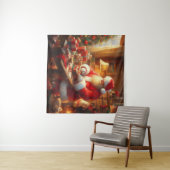 Weihnachtsmann 4 wandteppich (Beispiel (Horizontal))