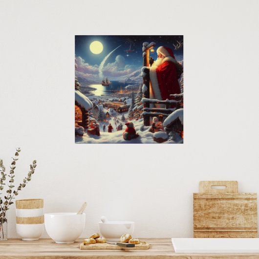 Weihnachtsmann 5 poster (Küche)