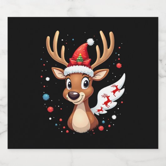 Weihnachtsmann (5) schaumweinetikett (Einzelnes Label)