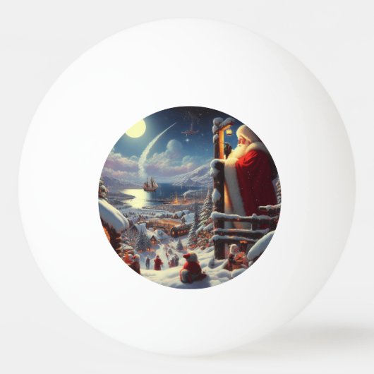 Weihnachtsmann 5 tischtennisball (Vorderseite)
