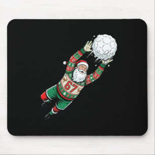 Weihnachtsmann 67 Fußball-Torhüter hässlicher Swea Mousepad