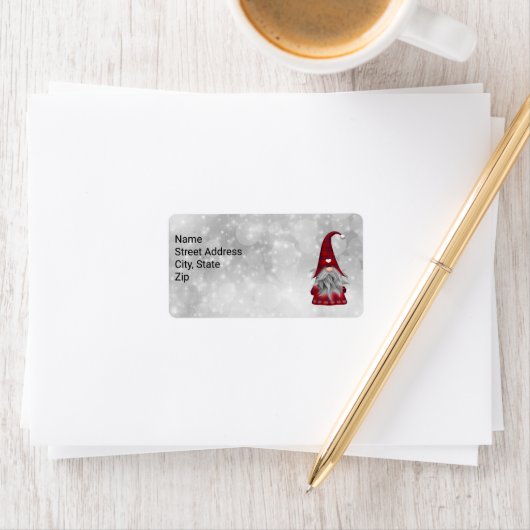 Weihnachtsmann Adressaufkleber (Insitu)