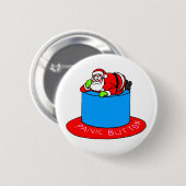 Weihnachtsmann-Alarmknopf Button (Vorne & Hinten)
