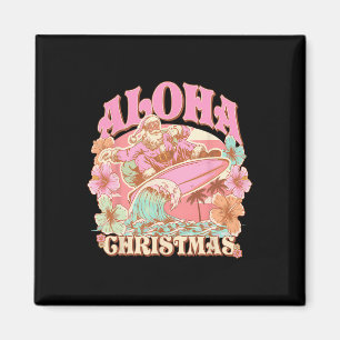 Weihnachtsmann Aloha Surfen Hawaiian Mele Magnet