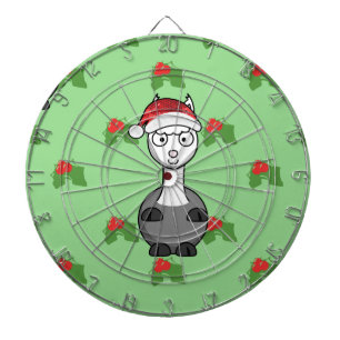 Weihnachtsmann Alpaka Dartscheibe