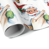 Weihnachtsmann Alt Weihnachten Geschenkpapier (Rolleneckpunkt)