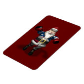 Weihnachtsmann am Boxtag Magnet (Linke Seite)