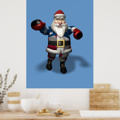 Weihnachtsmann am Boxtag Poster (Küche)