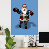Weihnachtsmann am Boxtag Poster (Heimbüro)