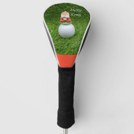 Weihnachtsmann am Golf auf dem Golfball Golf Headcover