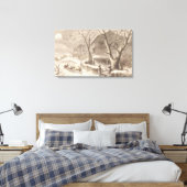 Weihnachtsmann am Heiligen Abend Leinwanddruck (Insitu (Schlafzimmer))