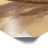 Weihnachtsmann am Strand, Frohe Weihnachten! Fotodruck (Ecke)