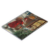 Weihnachtsmann am Türrechner Notizblock (Linke Seite)