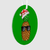 Weihnachtsmann-Ananas Ornament (Vorderseite)