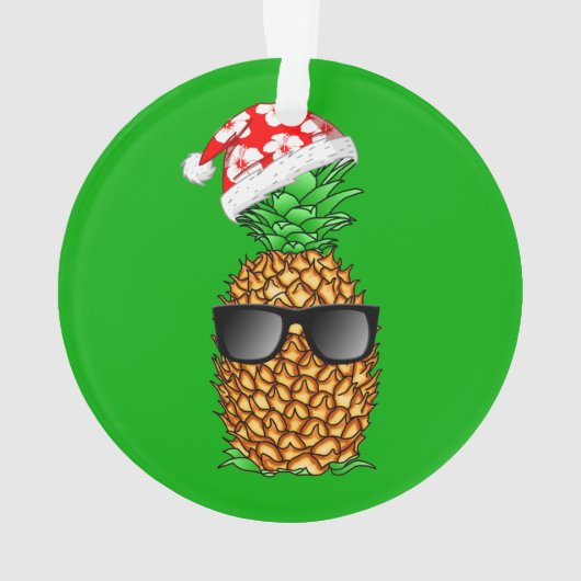 Weihnachtsmann-Ananas Ornament (Rückseite)