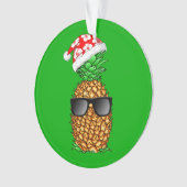 Weihnachtsmann-Ananas Ornament (Vorderseite)