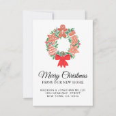 Weihnachtsmann Ankündigung Mini-Karte (Vorderseite)