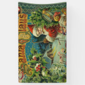 Weihnachtsmann Antike Kunst Banner (Vertikal)